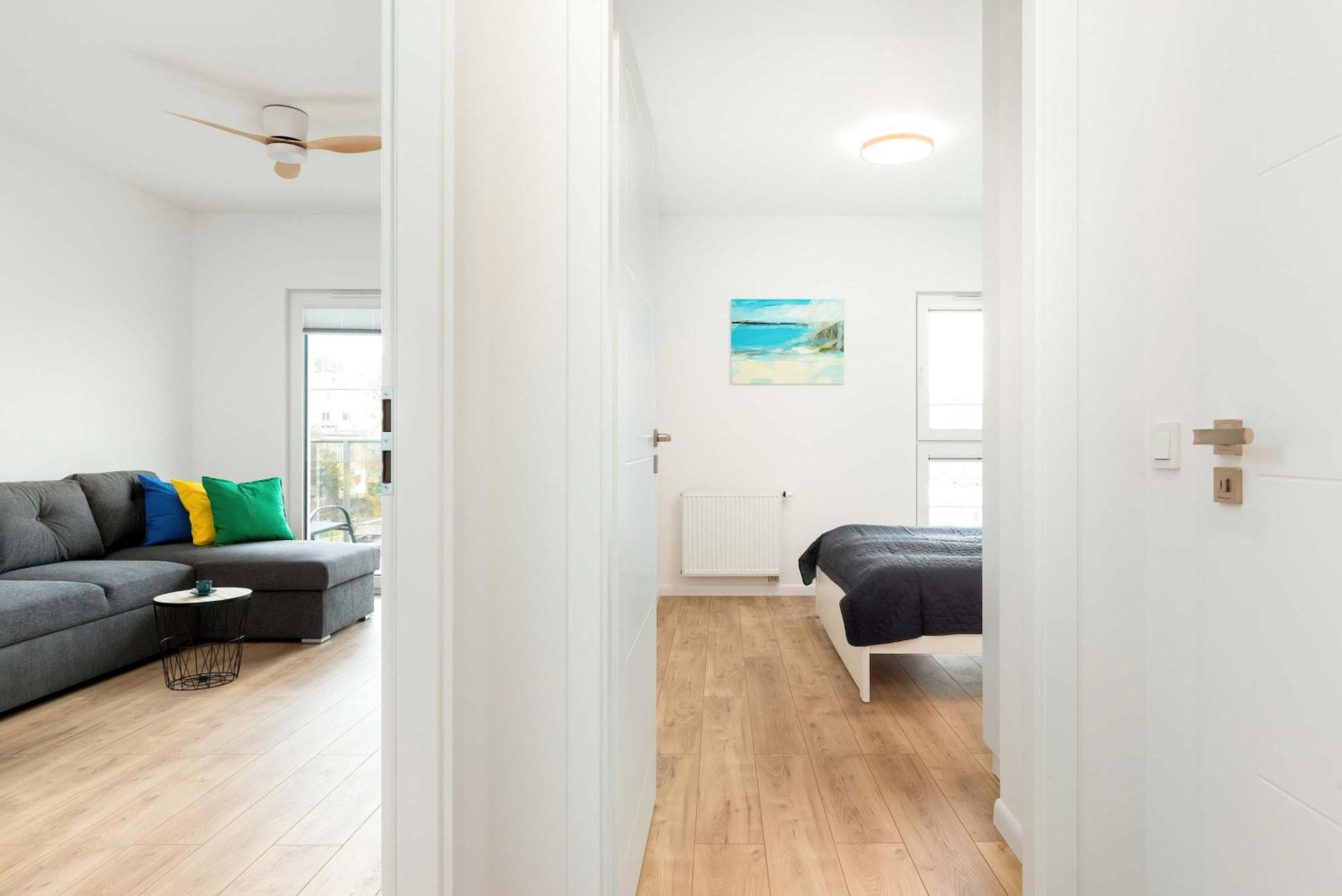 Stylish With Balcony Near Brzezno By Renters Huoneisto